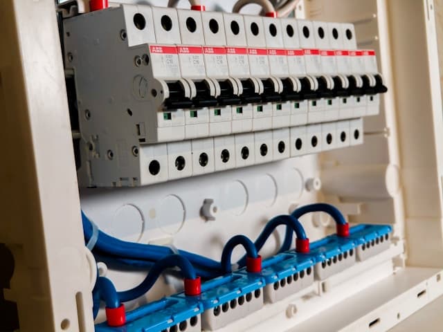 Consumer unit with a tripped breaker